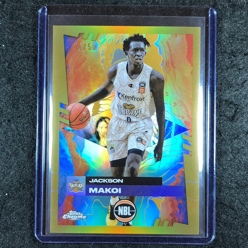 2024-25 Topps Chrome NBL JACKSON MAKOI Base Gold 36/50 #28