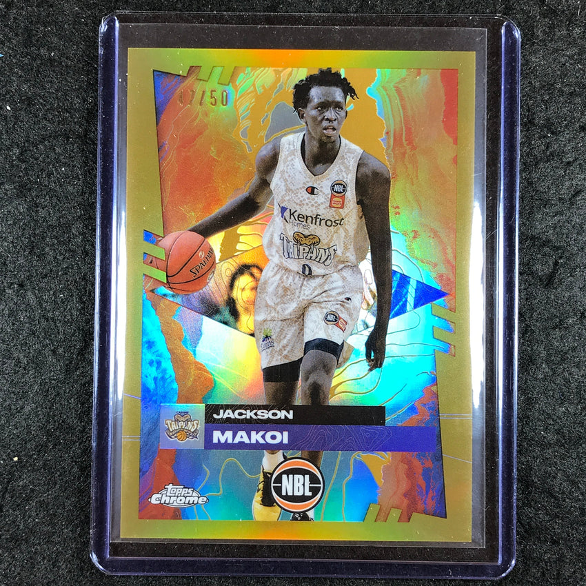 2024-25 Topps Chrome NBL JACKSON MAKOI Base Gold 47/50 #28