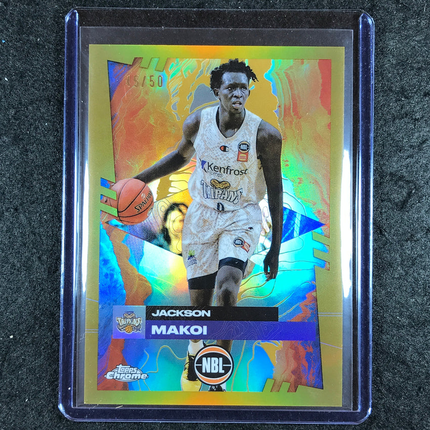2024-25 Topps Chrome NBL JACKSON MAKOI Base Gold 45/50 #28