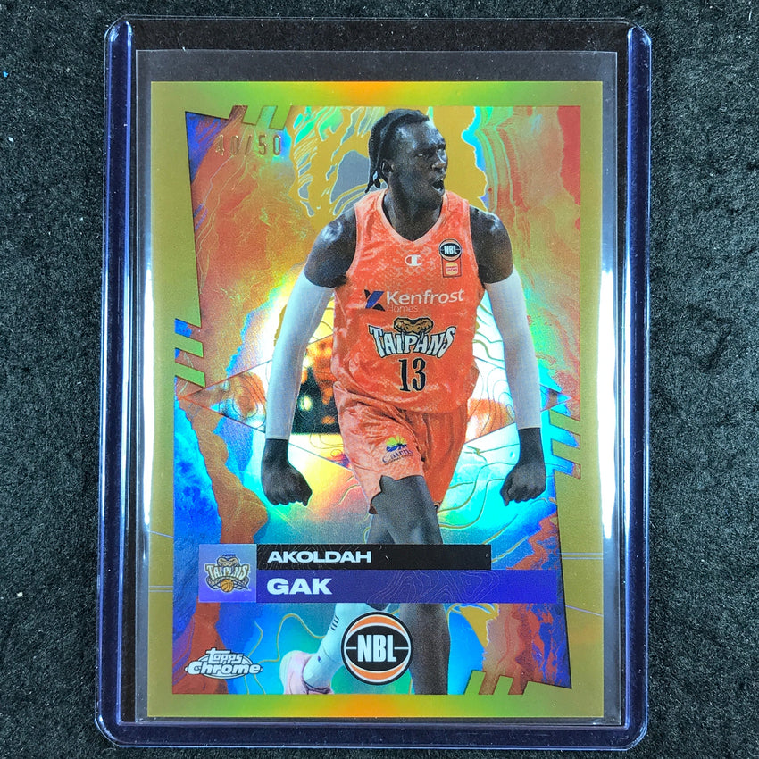 2024-25 Topps Chrome NBL AKOLDAH GAK Base Gold 40/50 #29
