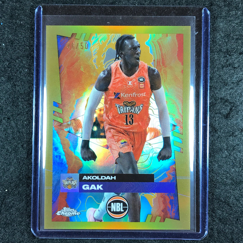 2024-25 Topps Chrome NBL AKOLDAH GAK Base Gold 46/50 #29