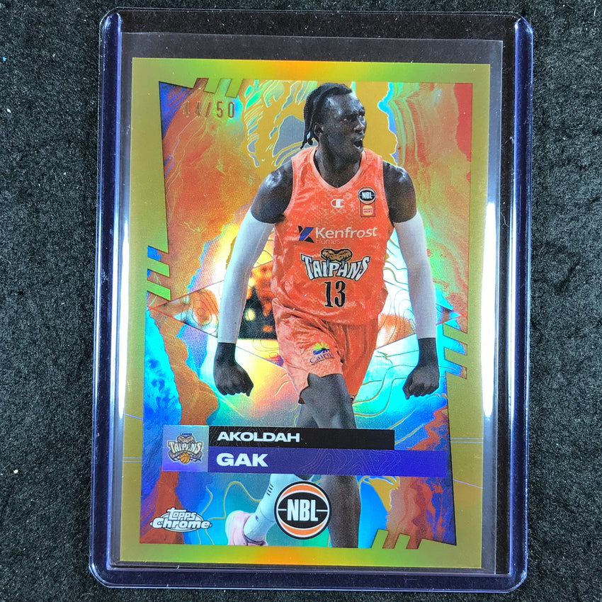 2024-25 Topps Chrome NBL AKOLDAH GAK Base Gold 44/50 #29