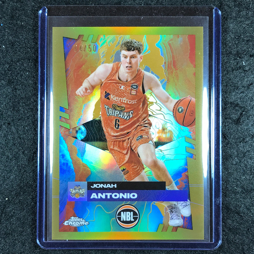 2024-25 Topps Chrome NBL JONAH ANTONIO Base Gold 4/50 #30