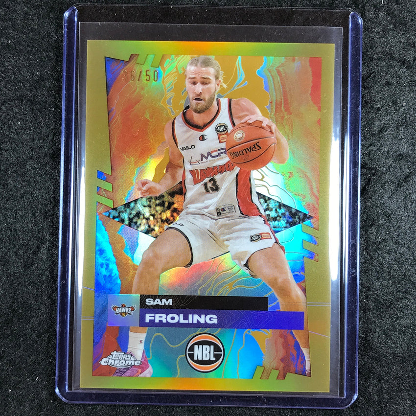 2024-25 Topps Chrome NBL SAM FROLING Base Gold 36/50 #35