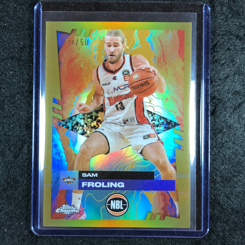 2024-25 Topps Chrome NBL SAM FROLING Base Gold 34/50 #35