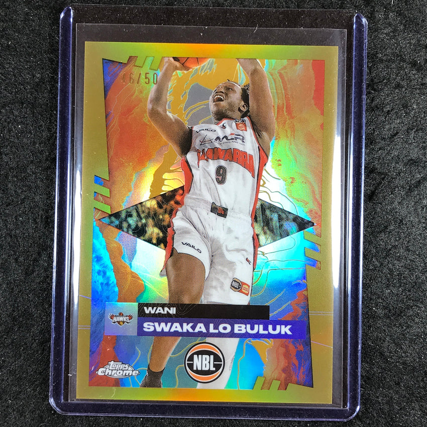 2024-25 Topps Chrome NBL WANI SWAKA LO BULUK Base Gold 46/50 #39