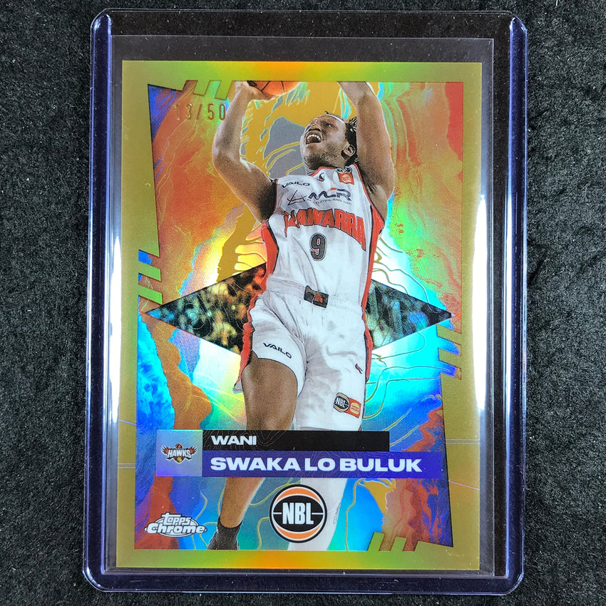 2024-25 Topps Chrome NBL WANI SWAKA LO BULUK Base Gold 13/50 #39