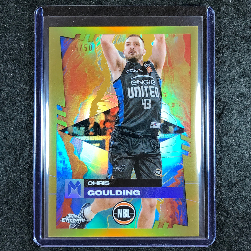 2024-25 Topps Chrome NBL CHRIS GOULDING Base Gold 5/50 #41