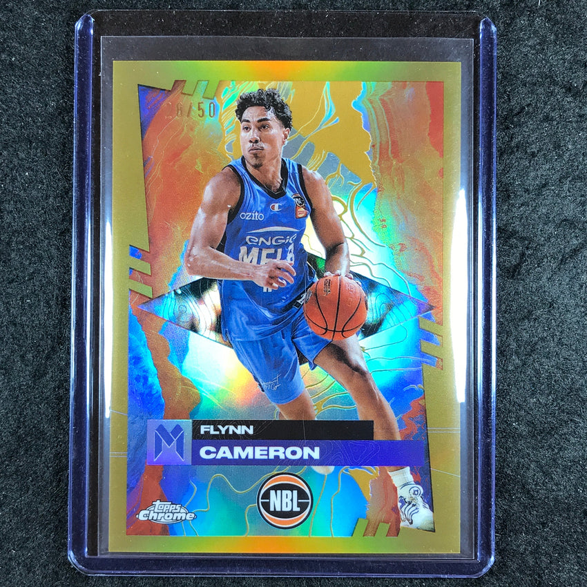2024-25 Topps Chrome NBL FLYNN CAMERON Base Gold 28/50 #45