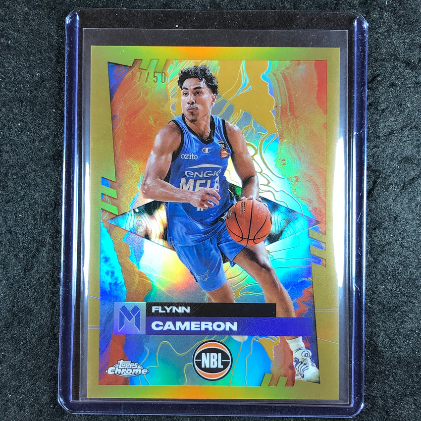2024-25 Topps Chrome NBL FLYNN CAMERON Base Gold 17/50 #45