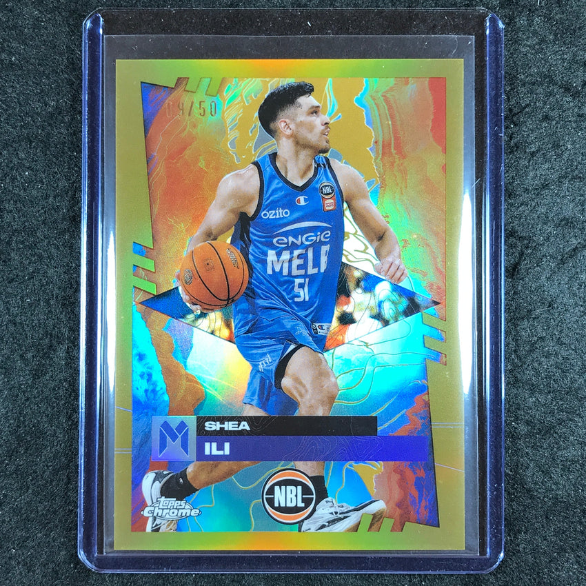 2024-25 Topps Chrome NBL SHEA ILI Base Gold 9/50 #46