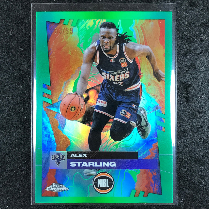 2024-25 Topps Chrome NBL ALEX STARLING Base Green 53/99 #8