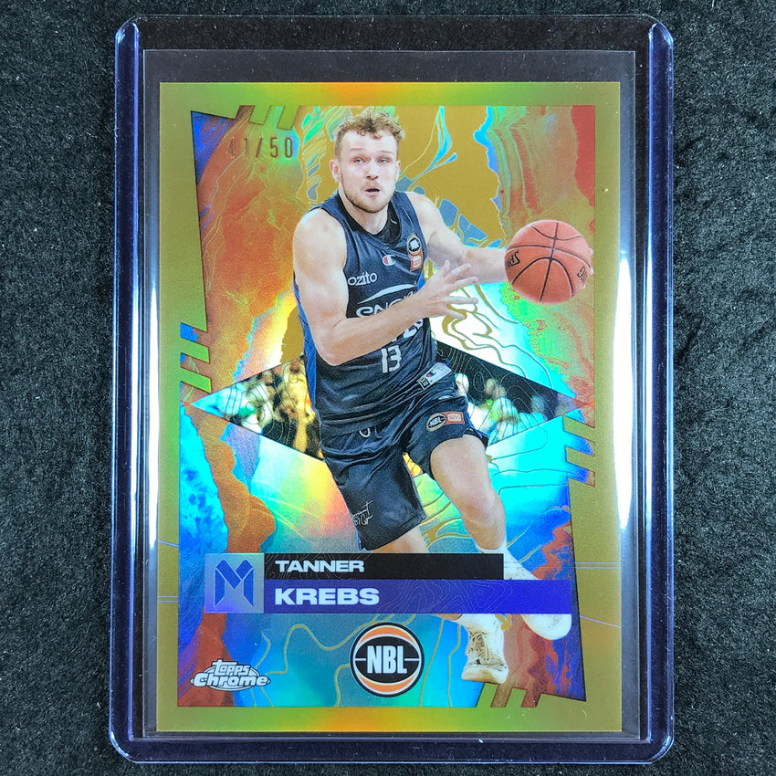 2024-25 Topps Chrome NBL TANNER KREBS Base Gold 41/50 #47
