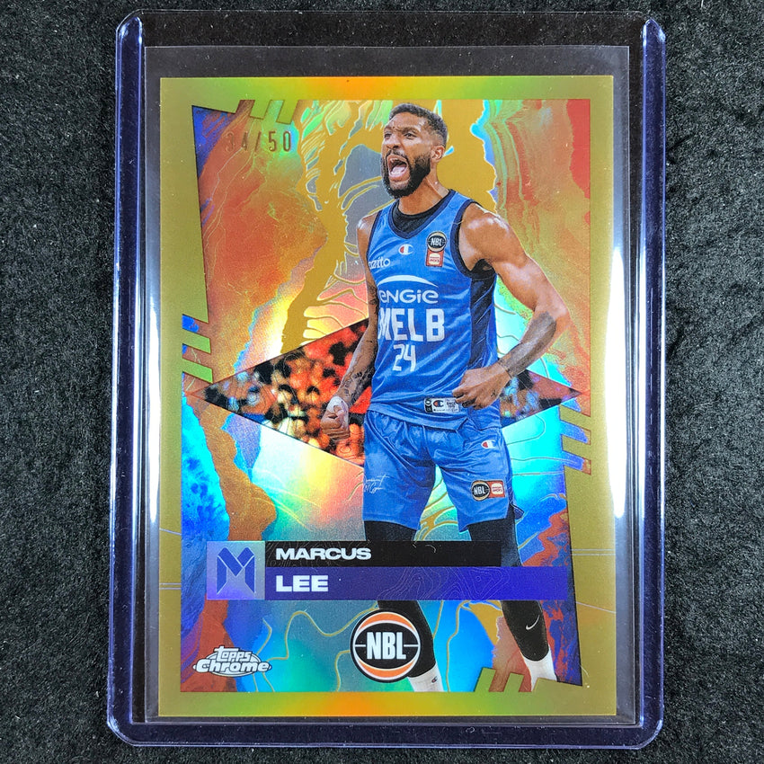 2024-25 Topps Chrome NBL MARCUS LEE Base Gold 34/50 #48