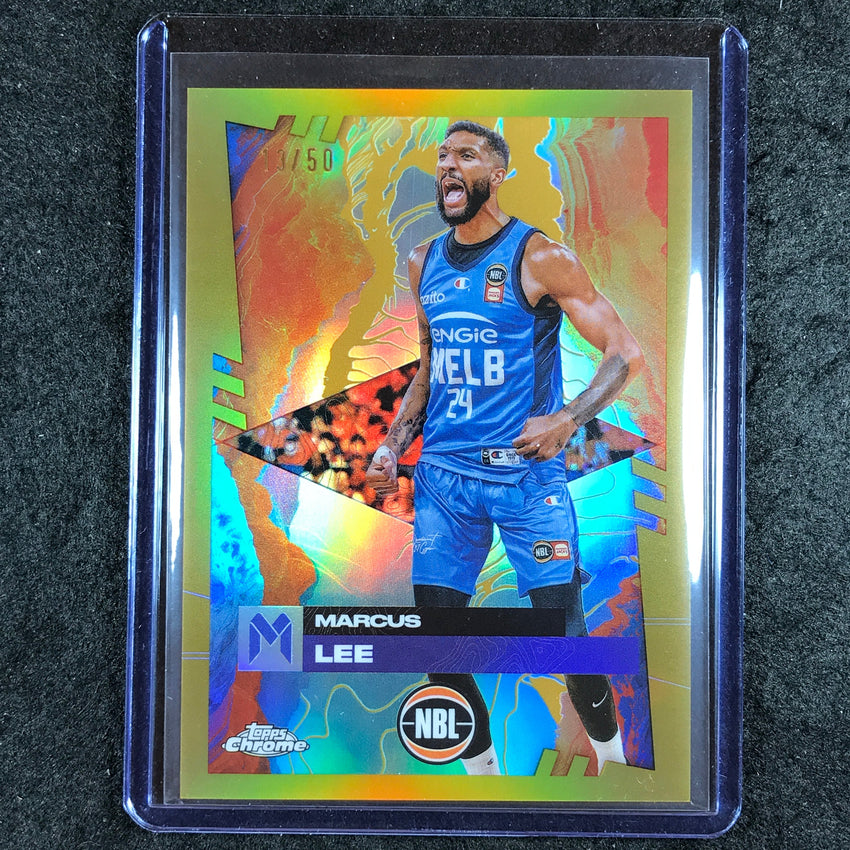 2024-25 Topps Chrome NBL MARCUS LEE Base Gold 13/50 #48