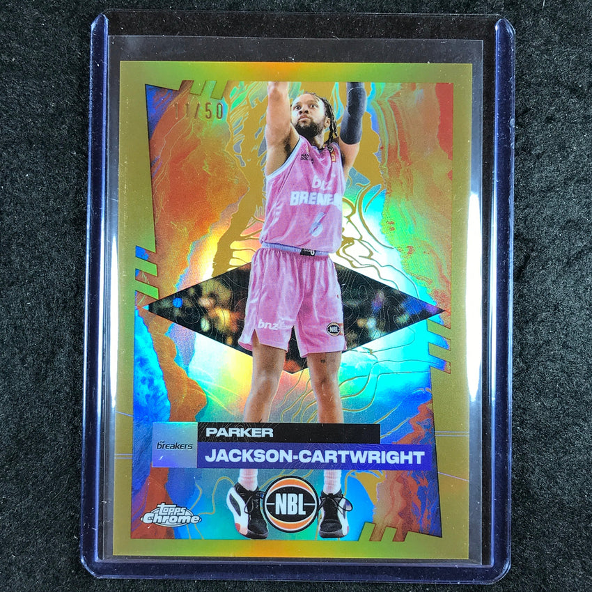 2024-25 Topps Chrome NBL PARKER JACKSON-CARTWRIGHT Base Gold 11/50 #52