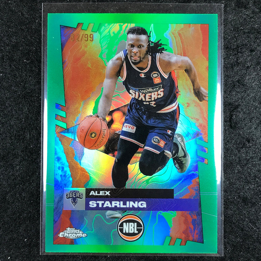 2024-25 Topps Chrome NBL ALEX STARLING Base Green 82/99 #8