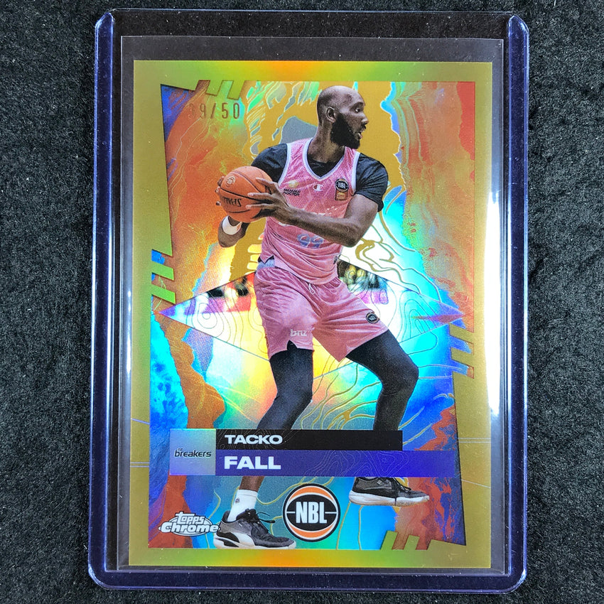 2024-25 Topps Chrome NBL TACKO FALL Base Gold 39/50 #57