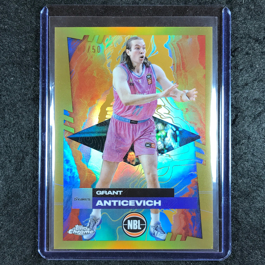 2024-25 Topps Chrome NBL GRANT ANTICEVICH Base Gold 7/50 #58