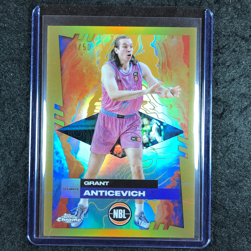 2024-25 Topps Chrome NBL GRANT ANTICEVICH Base Gold 9/50 #58