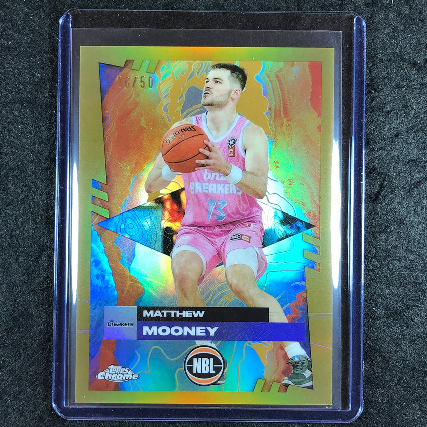 2024-25 Topps Chrome NBL MATTHEW MOONEY Base Gold 16/50 #59