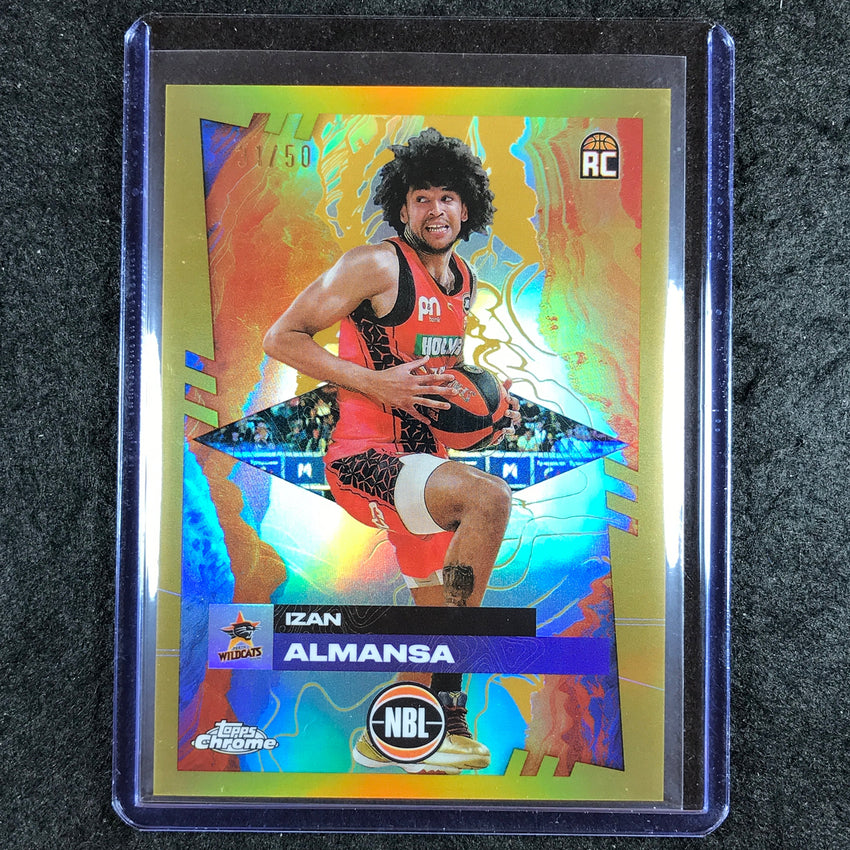 2024-25 Topps Chrome NBL IZAN ALMANSA Rookie Base Gold 31/50 #61