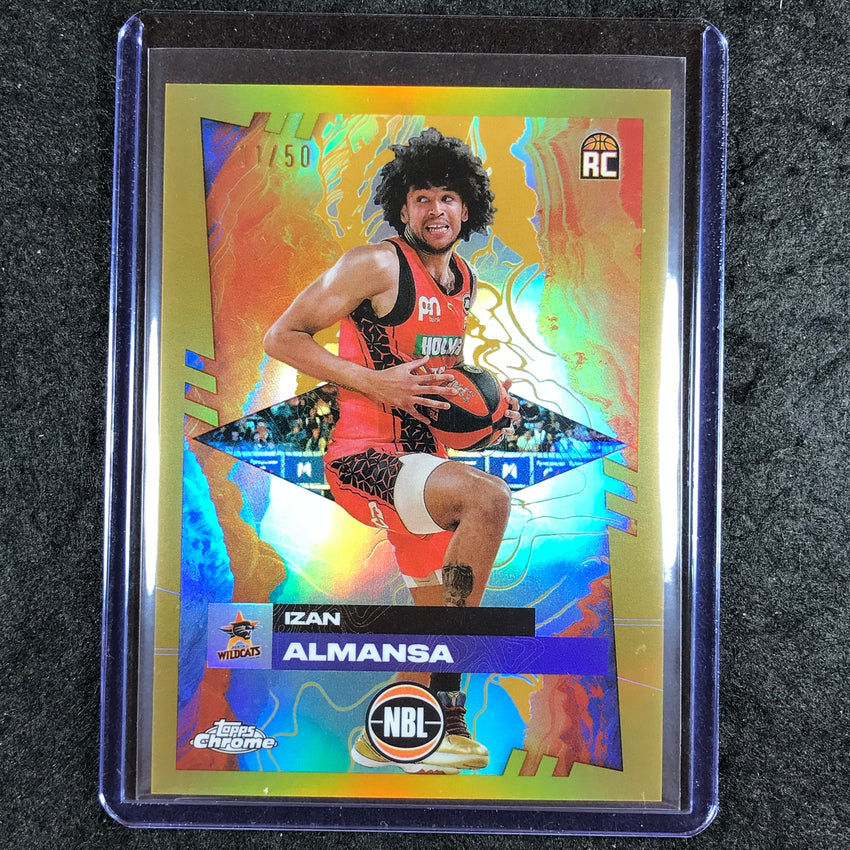2024-25 Topps Chrome NBL IZAN ALMANSA Rookie Base Gold 11/50 #61