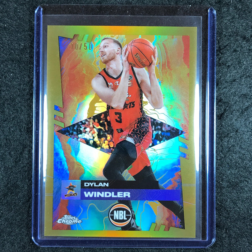2024-25 Topps Chrome NBL DYLAN WINDLER Base Gold 30/50 #64