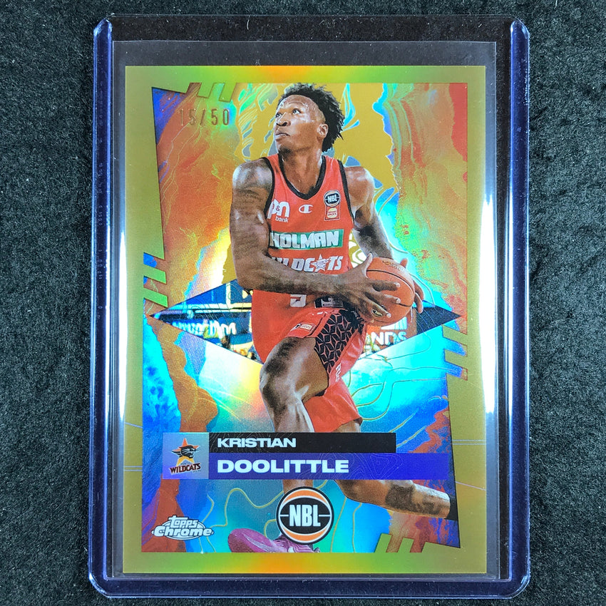 2024-25 Topps Chrome NBL KRISTIAN DOOLITTLE Base Gold 15/50 #66