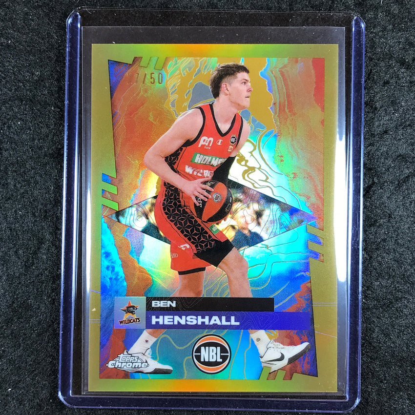 2024-25 Topps Chrome NBL BEN HENSHALL Base Gold 27/50 #69