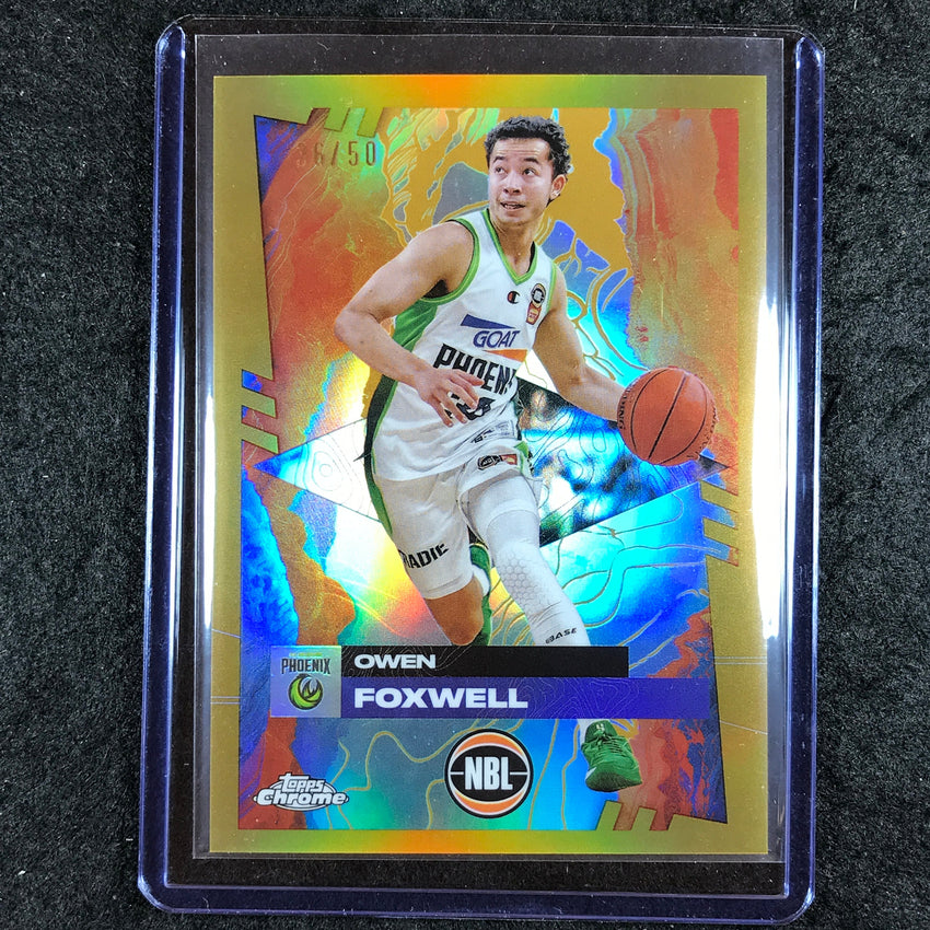 2024-25 Topps Chrome NBL OWEN FOXWELL Base Gold 36/50 #73