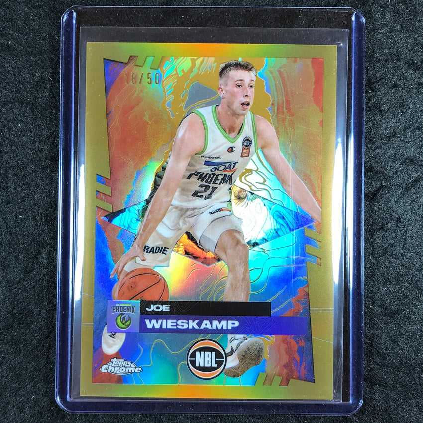 2024-25 Topps Chrome NBL JOE WIESKAMP Base Gold 18/50 #74