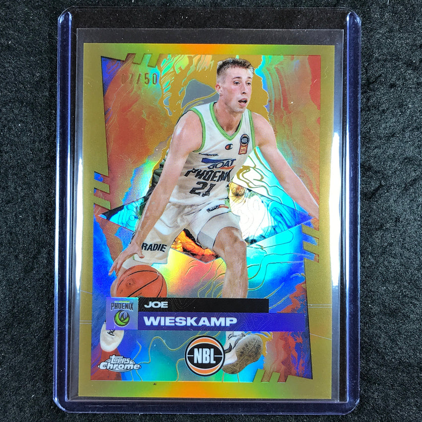 2024-25 Topps Chrome NBL JOE WIESKAMP Base Gold 7/50 #74