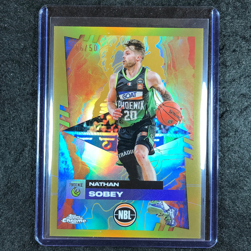 2024-25 Topps Chrome NBL NATHAN SOBEY Base Gold 6/50 #76