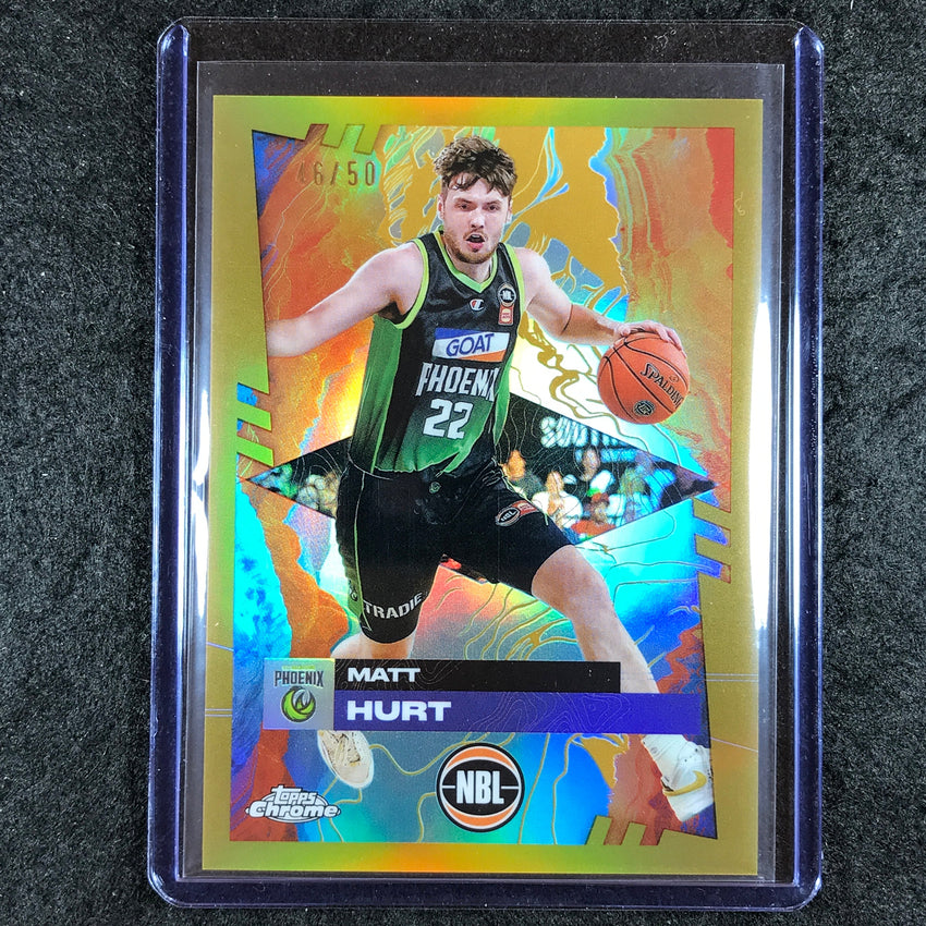 2024-25 Topps Chrome NBL MATT HURT Base Gold 46/50 #79