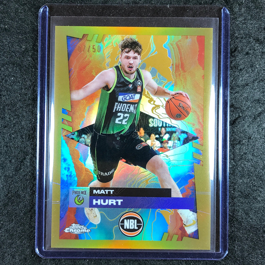 2024-25 Topps Chrome NBL MATT HURT Base Gold 7/50 #79