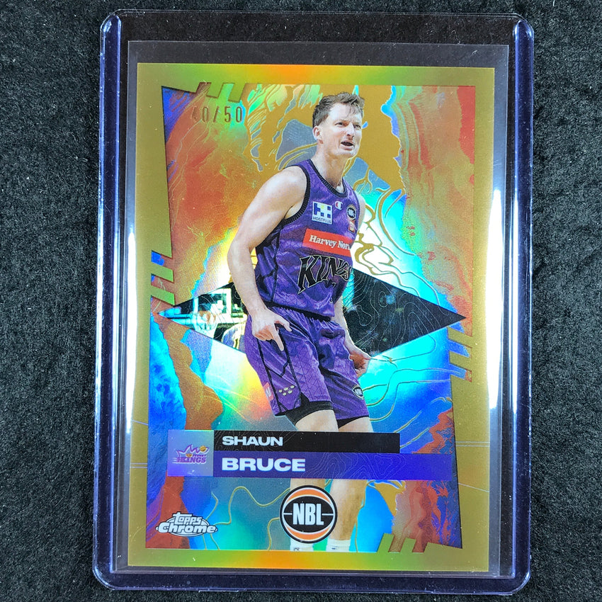 2024-25 Topps Chrome NBL SHAUN BRUCE Base Gold 40/50 #85