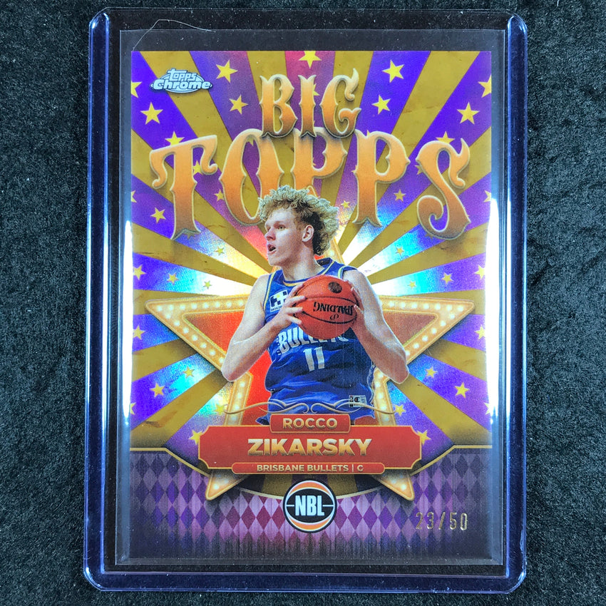 2024-25 Topps Chrome NBL ROCCO ZIKARSKY Big Topps Gold 23/50 #2