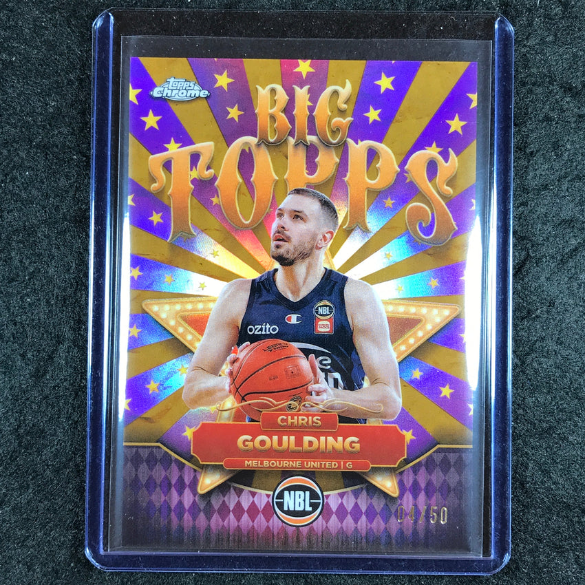 2024-25 Topps Chrome NBL CHRIS GOULDING Big Topps Gold 4/50 #5