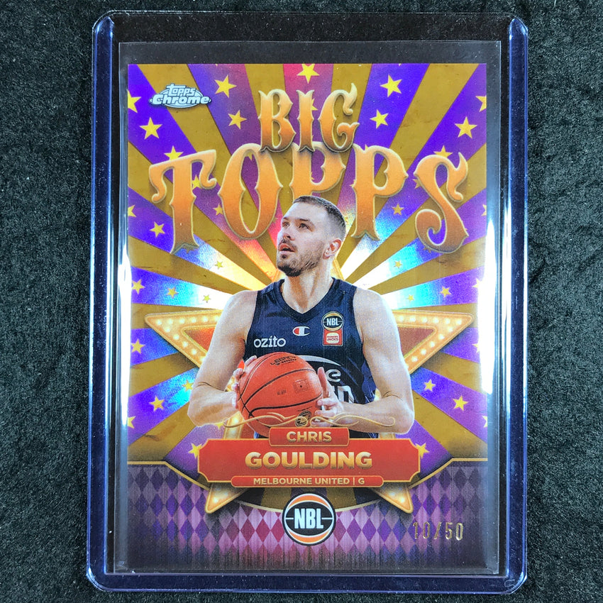 2024-25 Topps Chrome NBL CHRIS GOULDING Big Topps Gold 10/50 #5