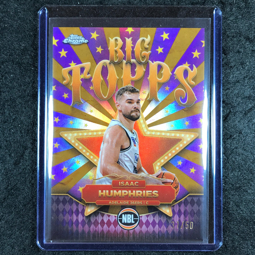 2024-25 Topps Chrome NBL ISAAC HUMPHRIES Big Topps Gold 31/50 #11