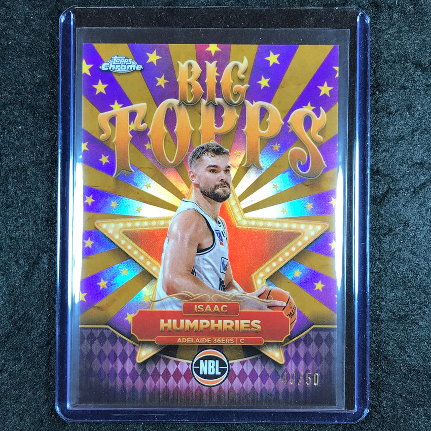 2024-25 Topps Chrome NBL ISAAC HUMPHRIES Big Topps Gold 40/50 #11