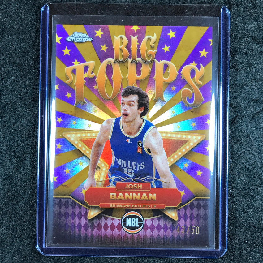 2024-25 Topps Chrome NBL JOSH BANNAN Big Topps Gold 43/50 #12