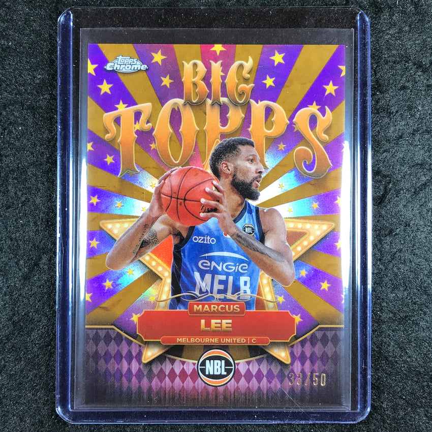 2024-25 Topps Chrome NBL MARCUS LEE Big Topps Gold 33/50 #15