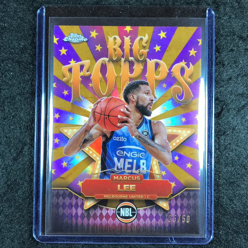 2024-25 Topps Chrome NBL MARCUS LEE Big Topps Gold 5/50 #15
