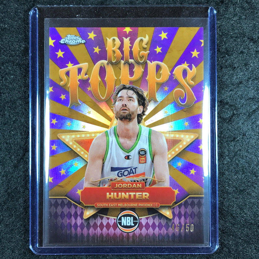 2024-25 Topps Chrome NBL JORDAN HUNTER Big Topps Gold 46/50 #18