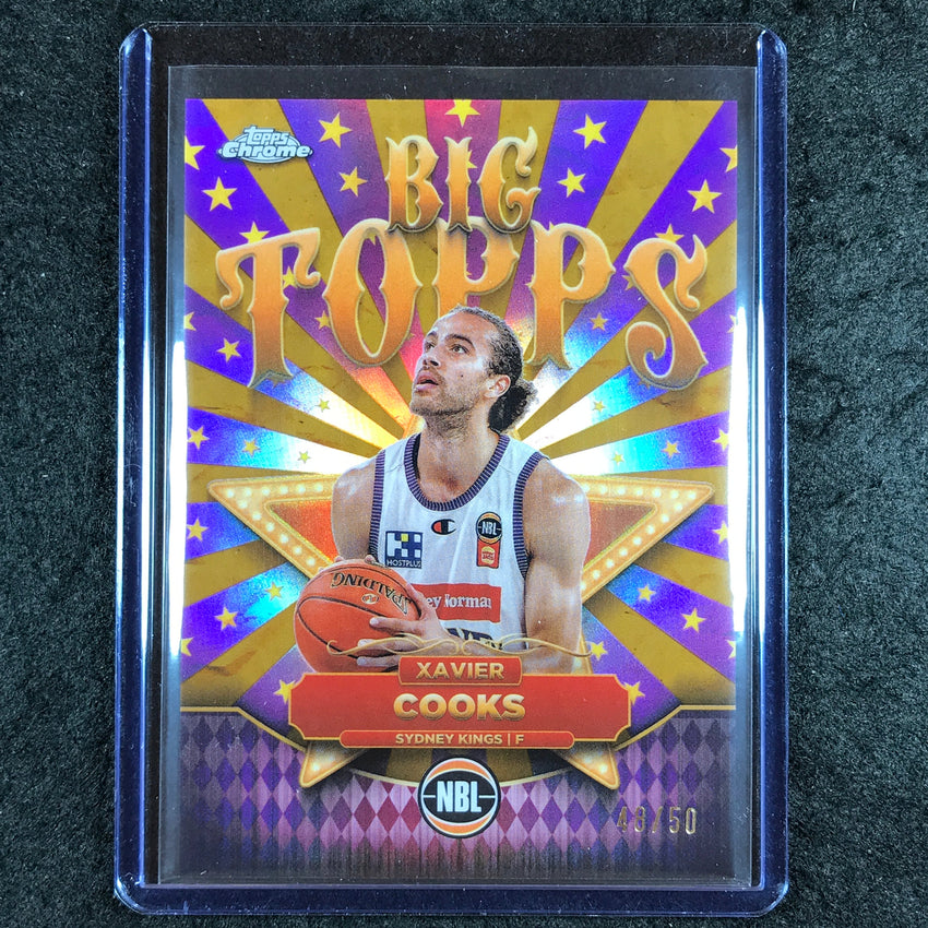 2024-25 Topps Chrome NBL XAVIER COOKS Big Topps Gold 48/50 #19