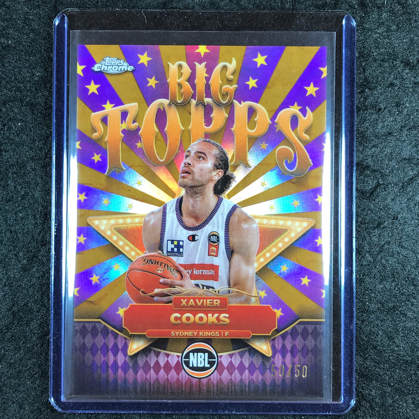 2024-25 Topps Chrome NBL XAVIER COOKS Big Topps Gold 50/50 #19