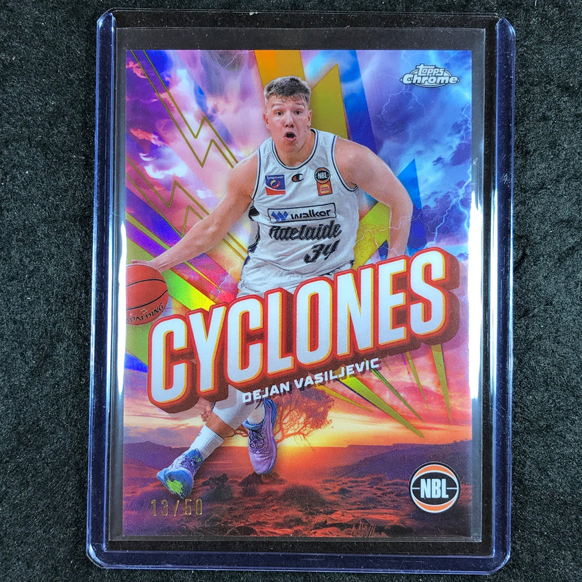 2024-25 Topps Chrome NBL DEJAN VASILJEVIC Cylcones Gold 13/50 #1