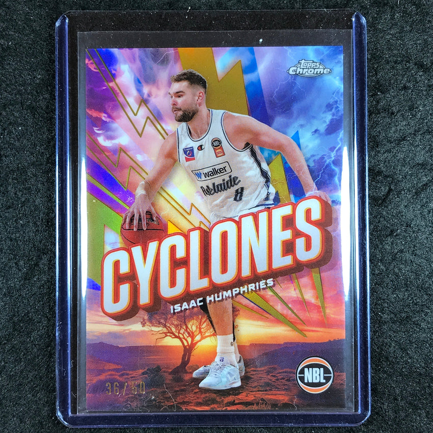 2024-25 Topps Chrome NBL ISAAC HUMPHRIES Cylcones Gold 36/50 #2